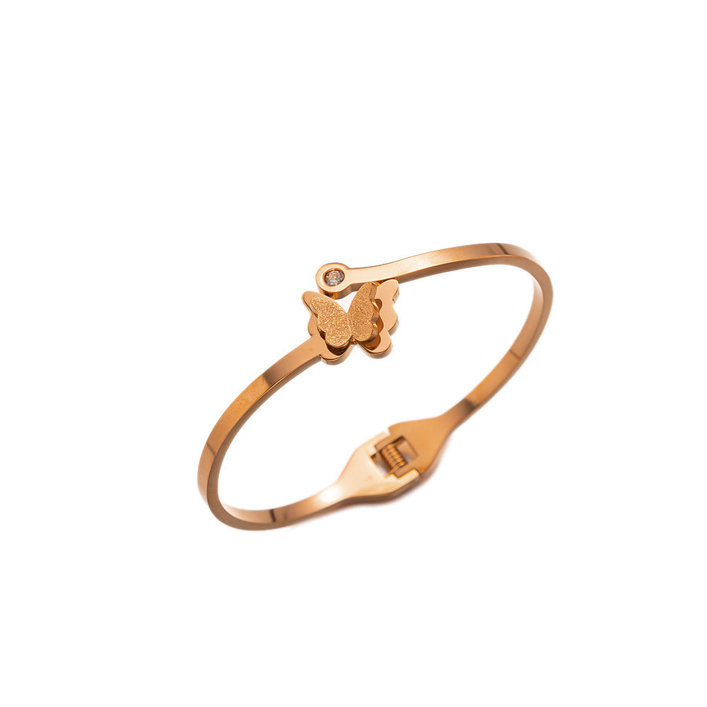 Non-Fading Titanium Steel Minimalist INS-Style Bracelet