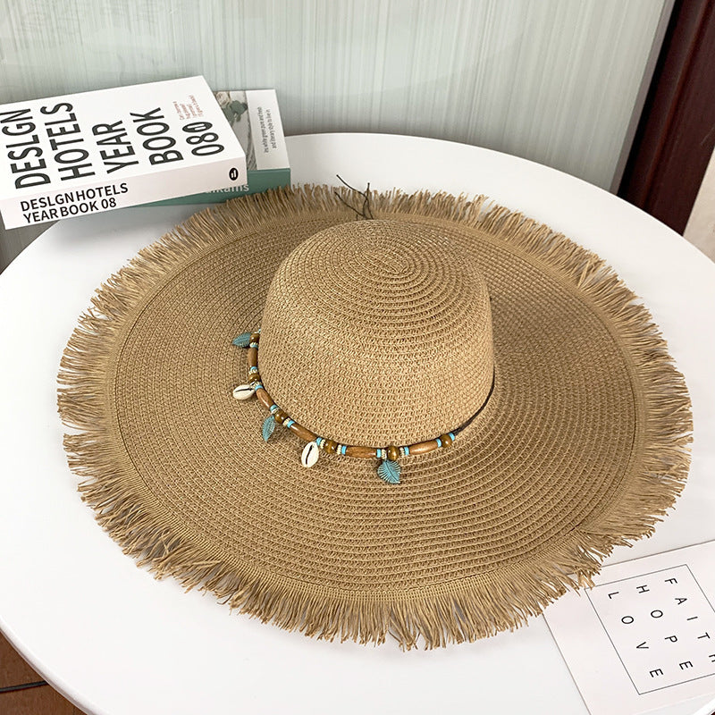 2024 Summer Wide-Brim UV Protection Straw Hat