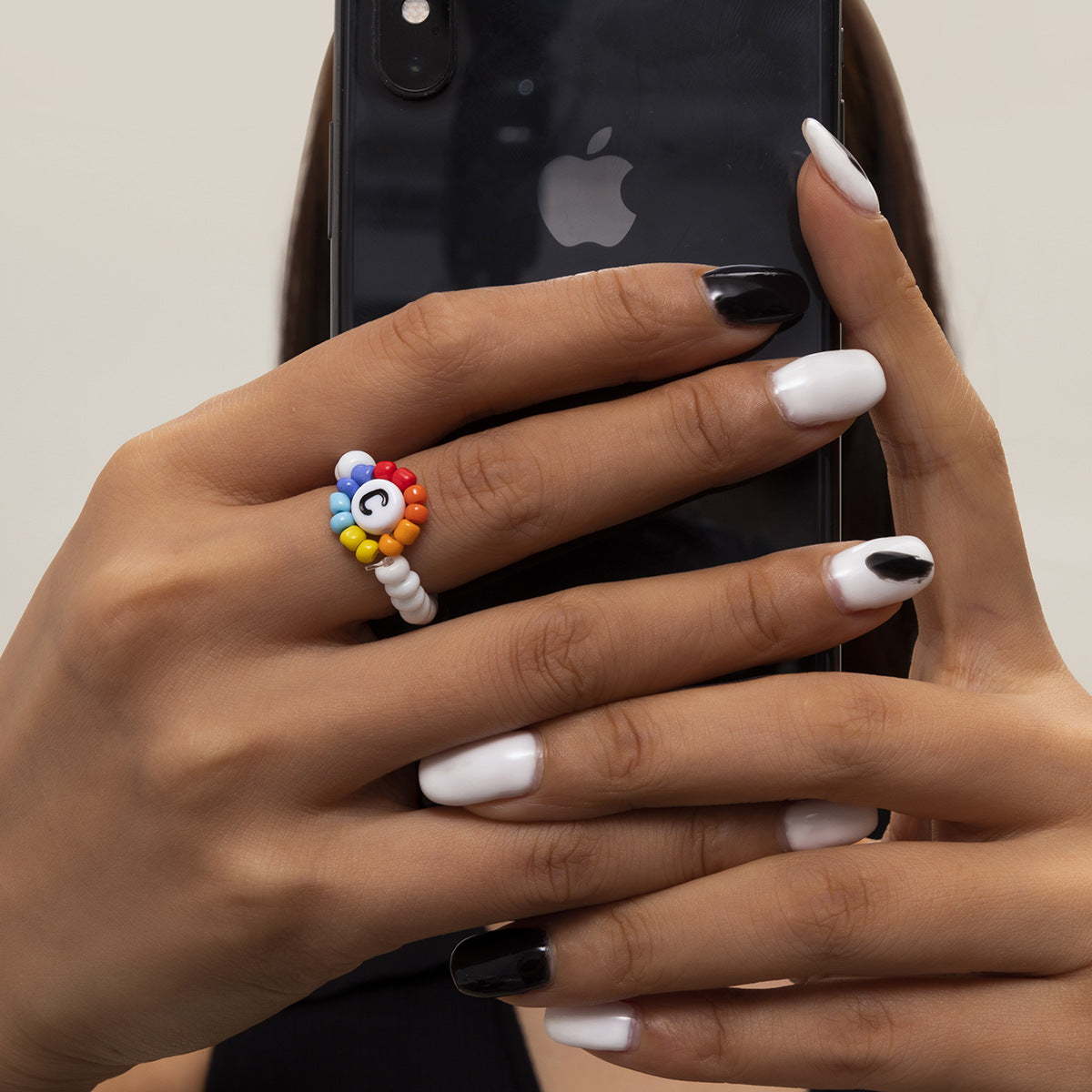 Acrylic letter beaded necklace