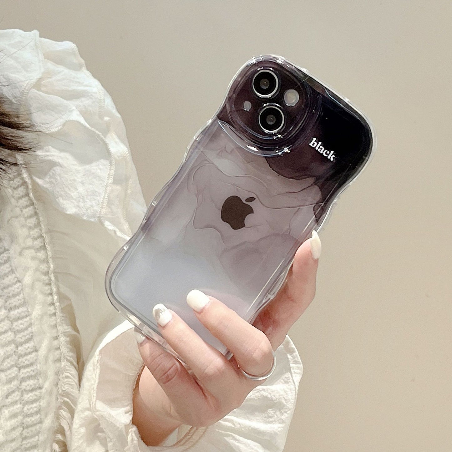 Apple 14 Pro Wave Bubble Gradient iPhone XR/13 Full Cover TPU