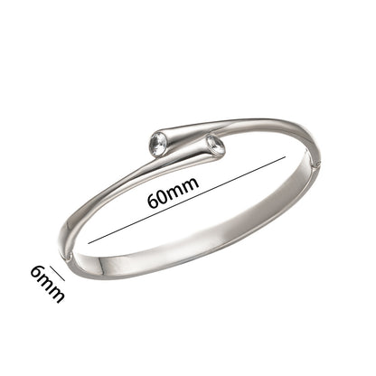 Pulseira moderna de ouro, cruz irregular, estilo amplo 