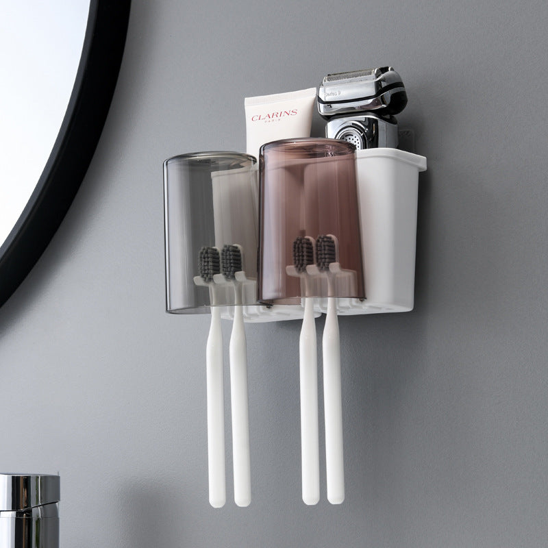 Juego de portacepillos de dientes de pared 