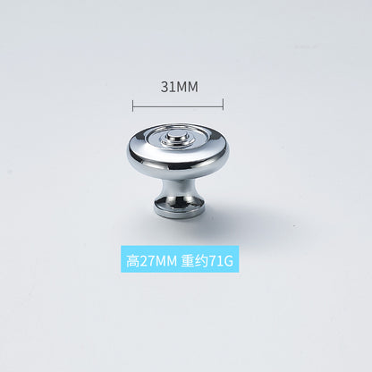 High-end solid brass handle silver plating