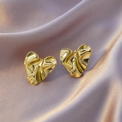 Four-leaf clover titanium steel ear buckle