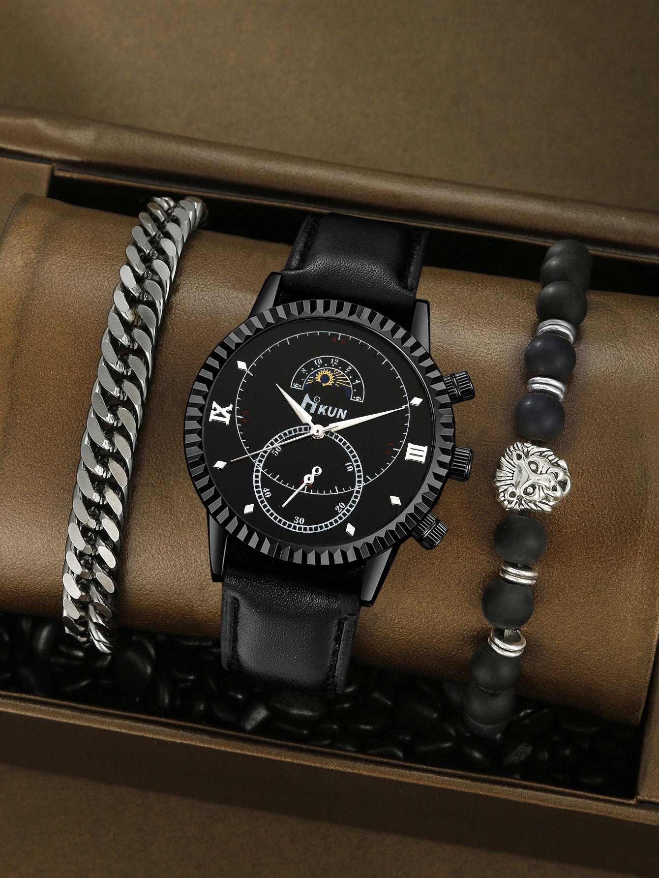 Creative Alloy Watch Sports Bracelet Set