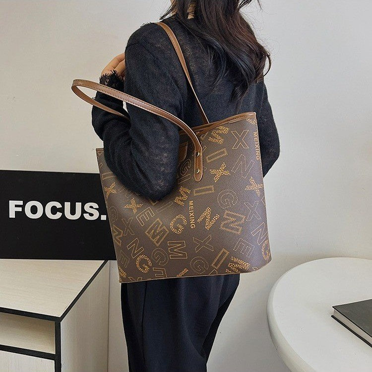 Fashion Printed Portable Tote Bag Large Capacity