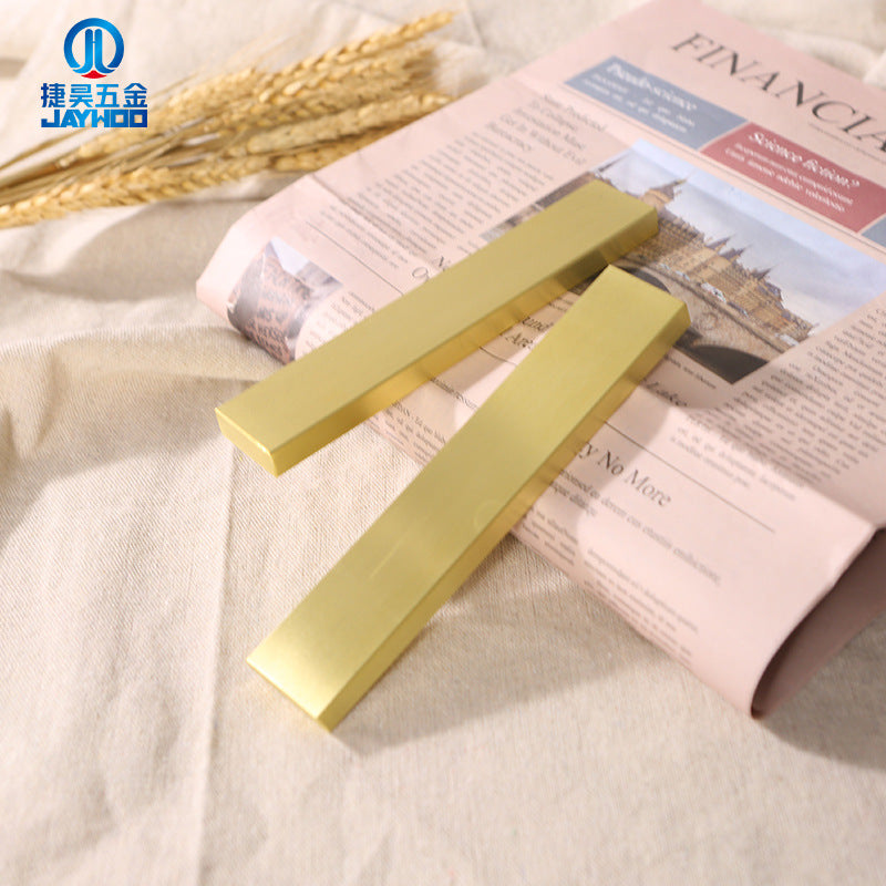 Solid brass paperweight ruler ornament