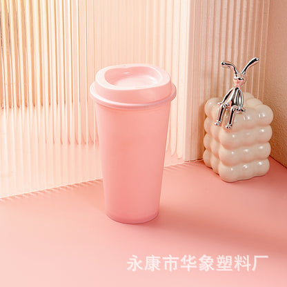 Color coffee cup pp material 475ml