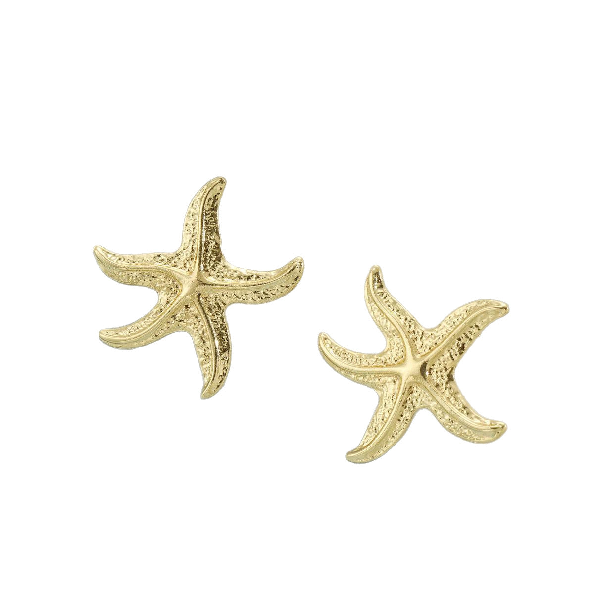 Starfish & Leaf Stud Earrings