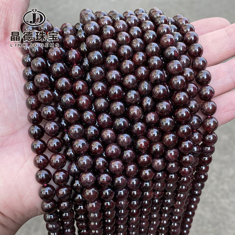 A goods natural garnet loose beads