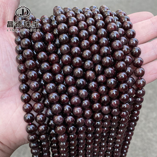 A goods natural garnet loose beads