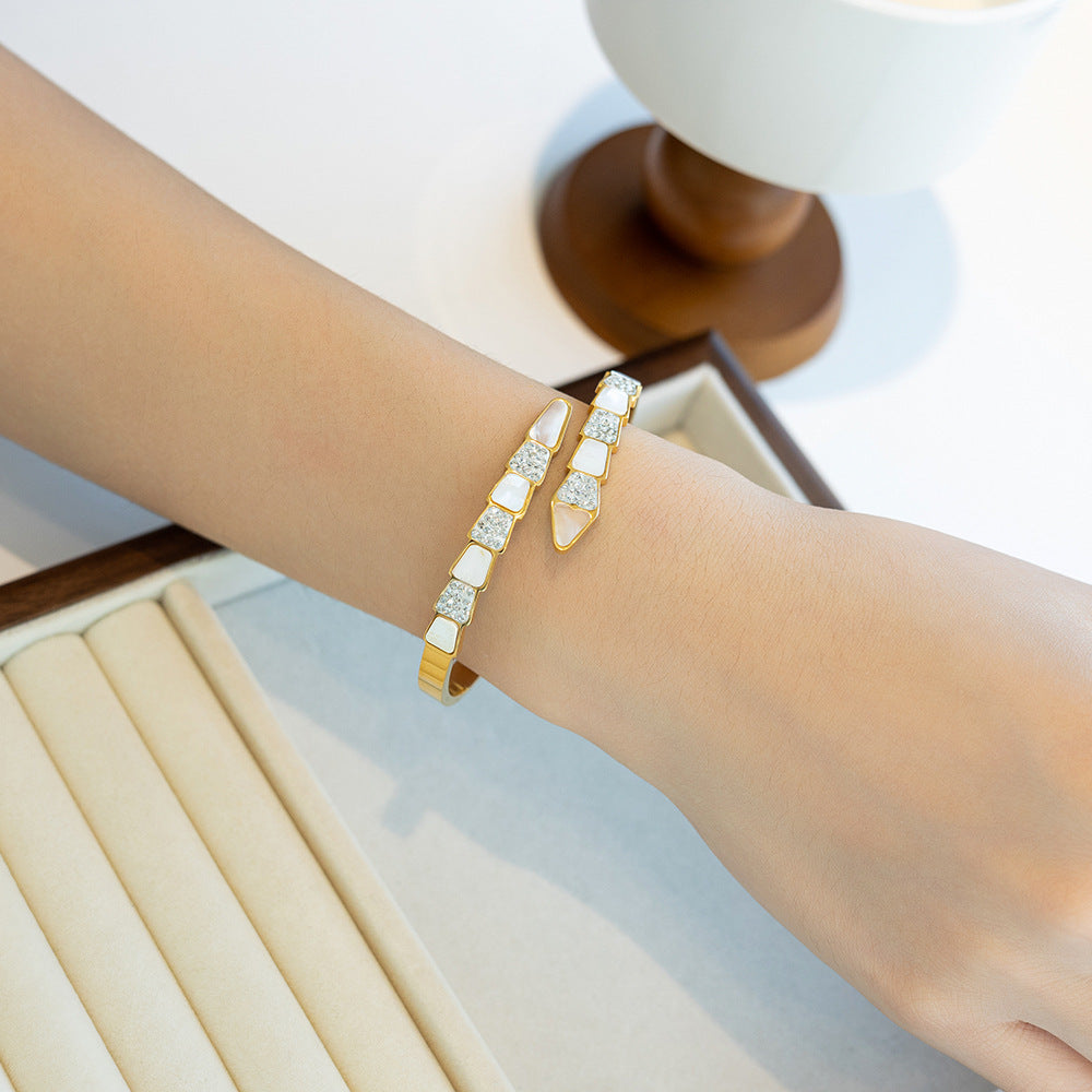 Non-Fading Titanium Steel Minimalist INS-Style Bracelet