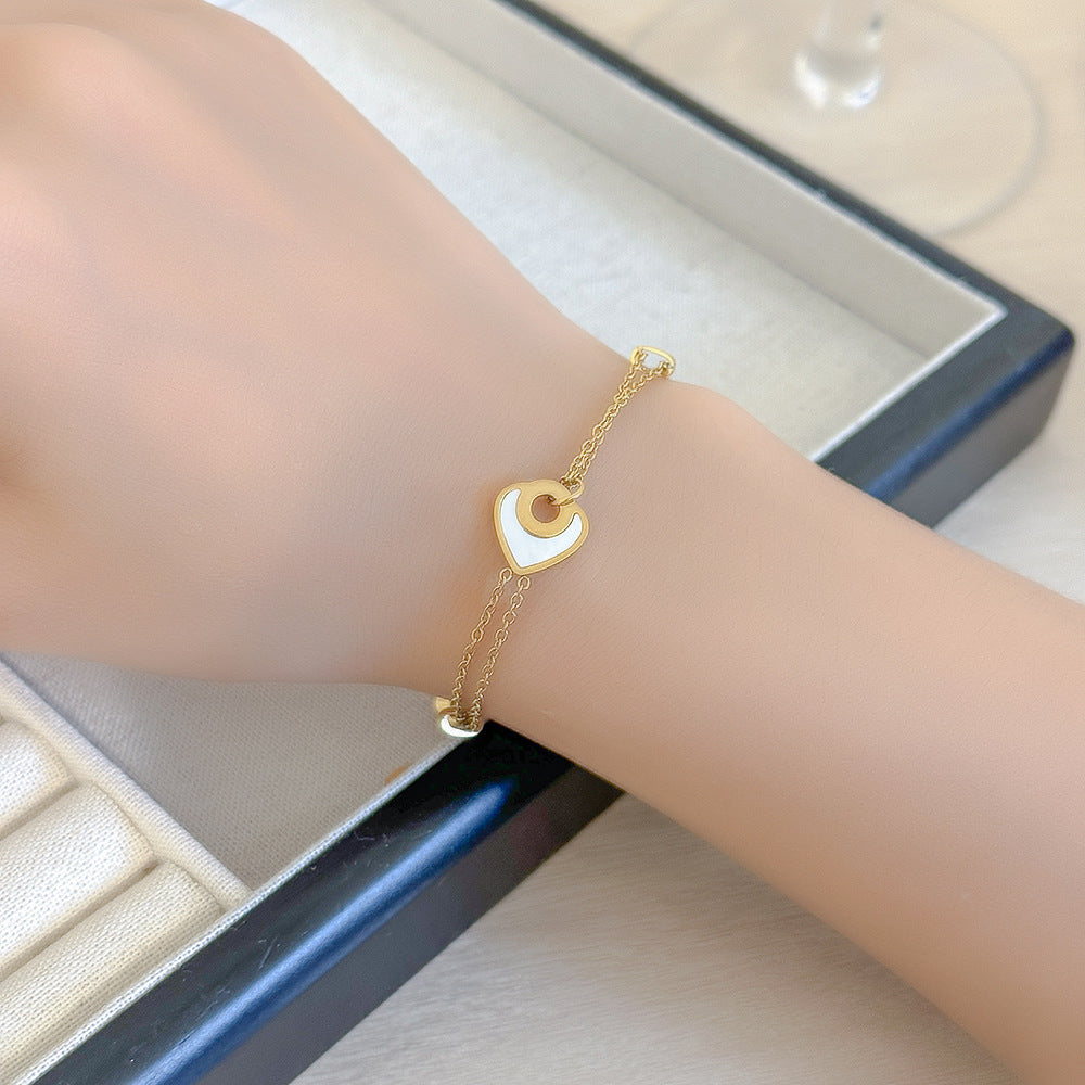 Women's 18K Gold-Plated Titanium Steel Love Bracelet