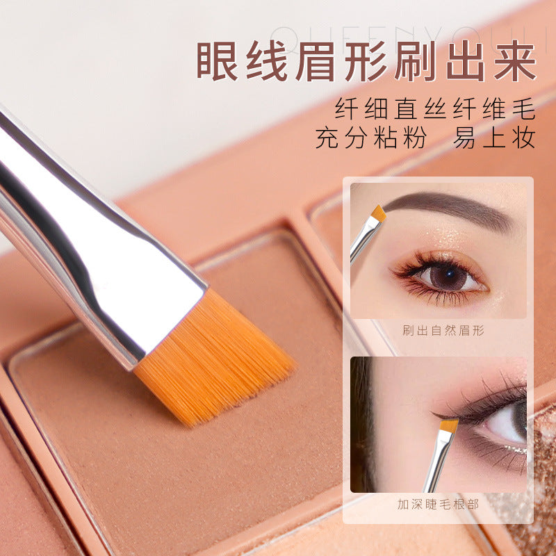 Black Angled Eyebrow Brush