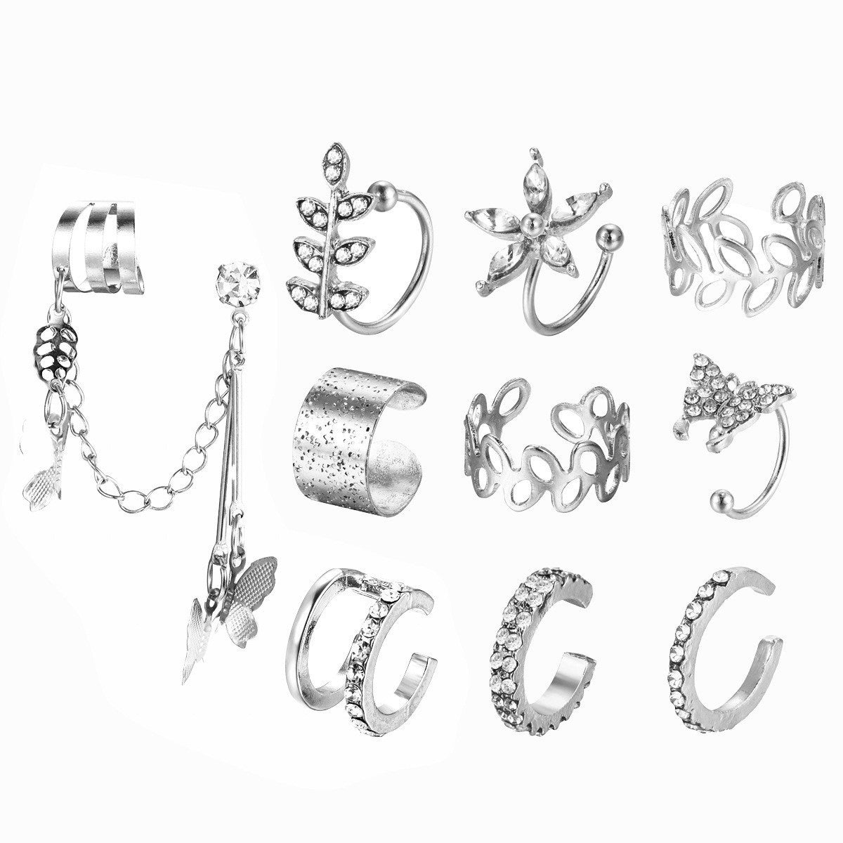 Pearl Tassel Ear Clip Set