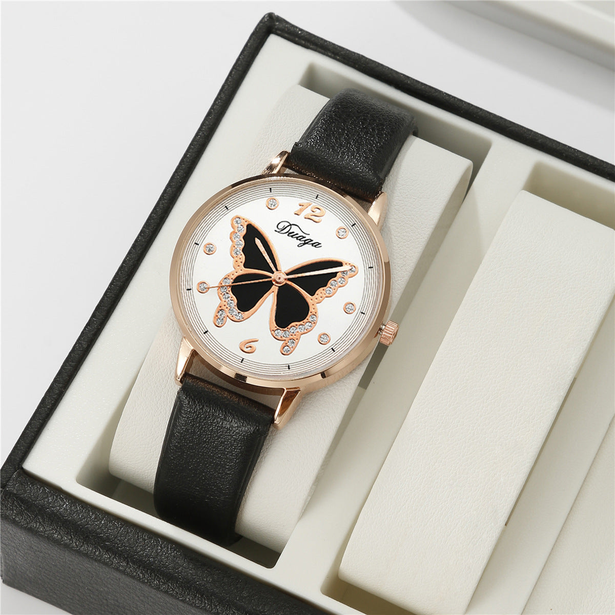 Watch Pearl Butterfly Jewelry Set