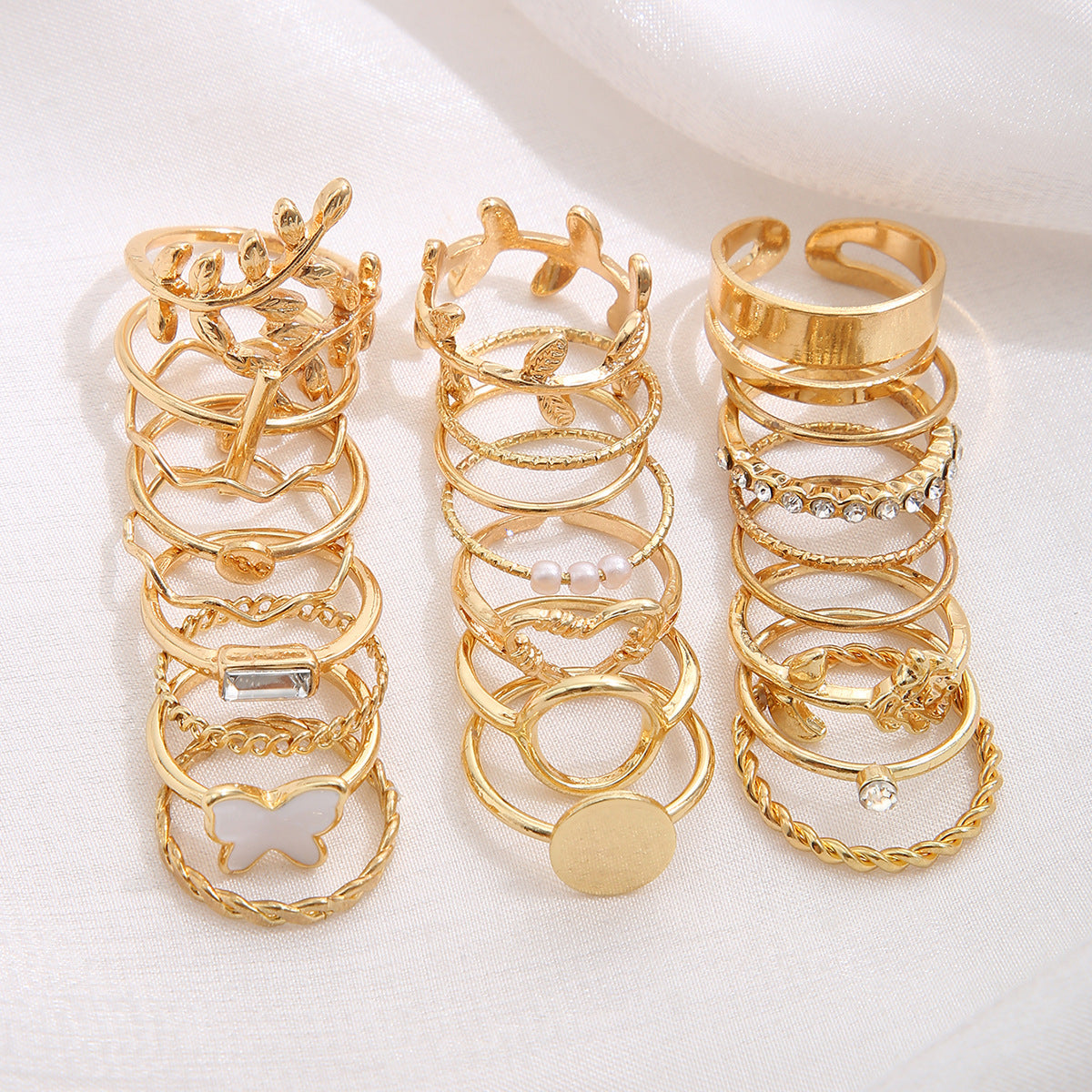 Butterfly Leaf Multi-Ring Set