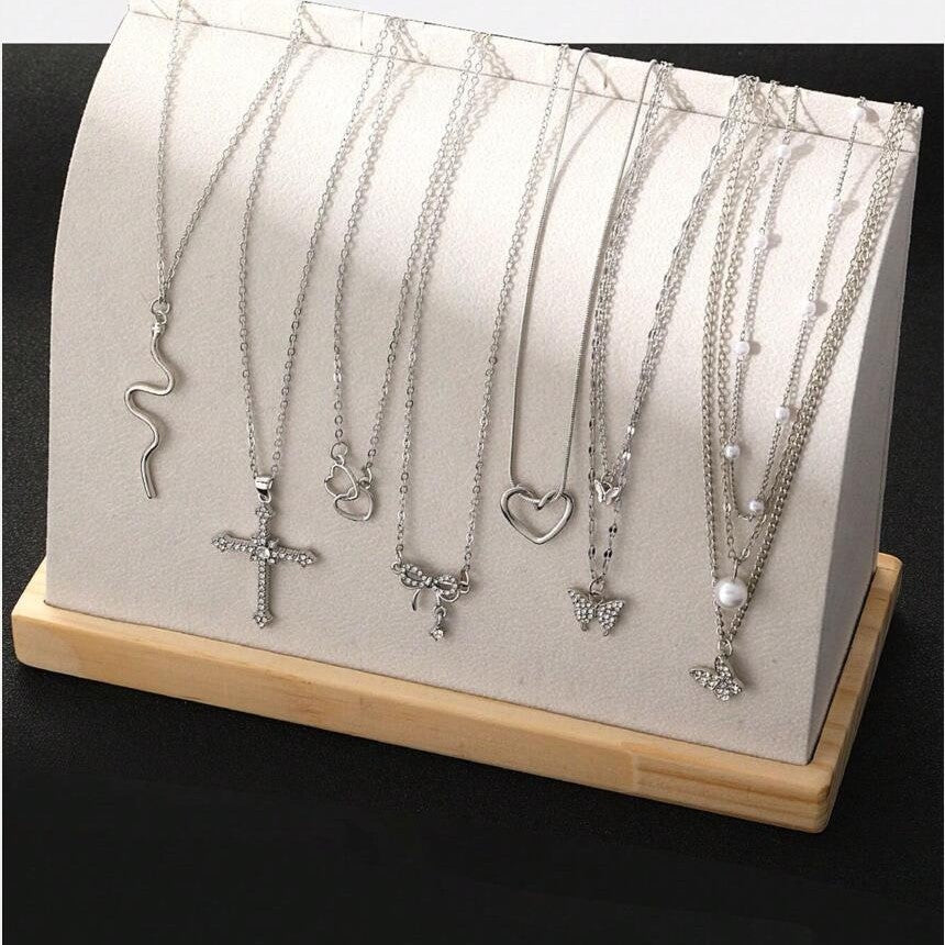 Multi-layer Butterfly Snake Necklace Set