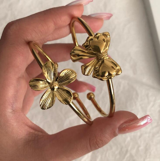 Retro Bow Gold Adjustable Bracelet