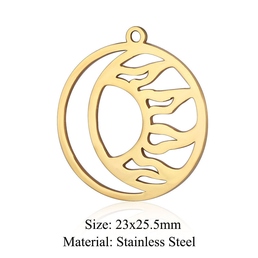 5 pcs/pack Titanium steel pendant for sea wave ice cream