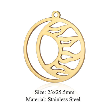 5 pcs/pack Titanium steel pendant for sea wave ice cream