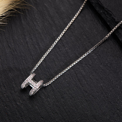 Silver Titanium Steel Necklace Strip