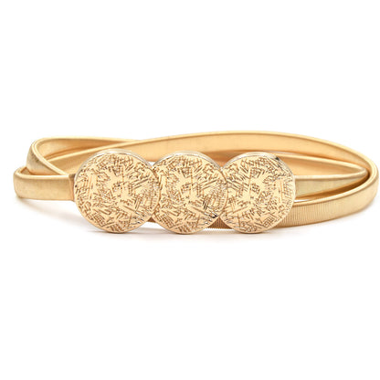 Elastic Metal Belt Gold Waist Chain