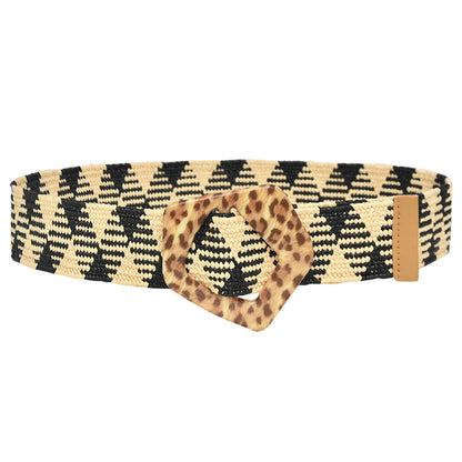 PP grass woven elastic belt fur