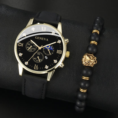 Versatile quartz watch set men