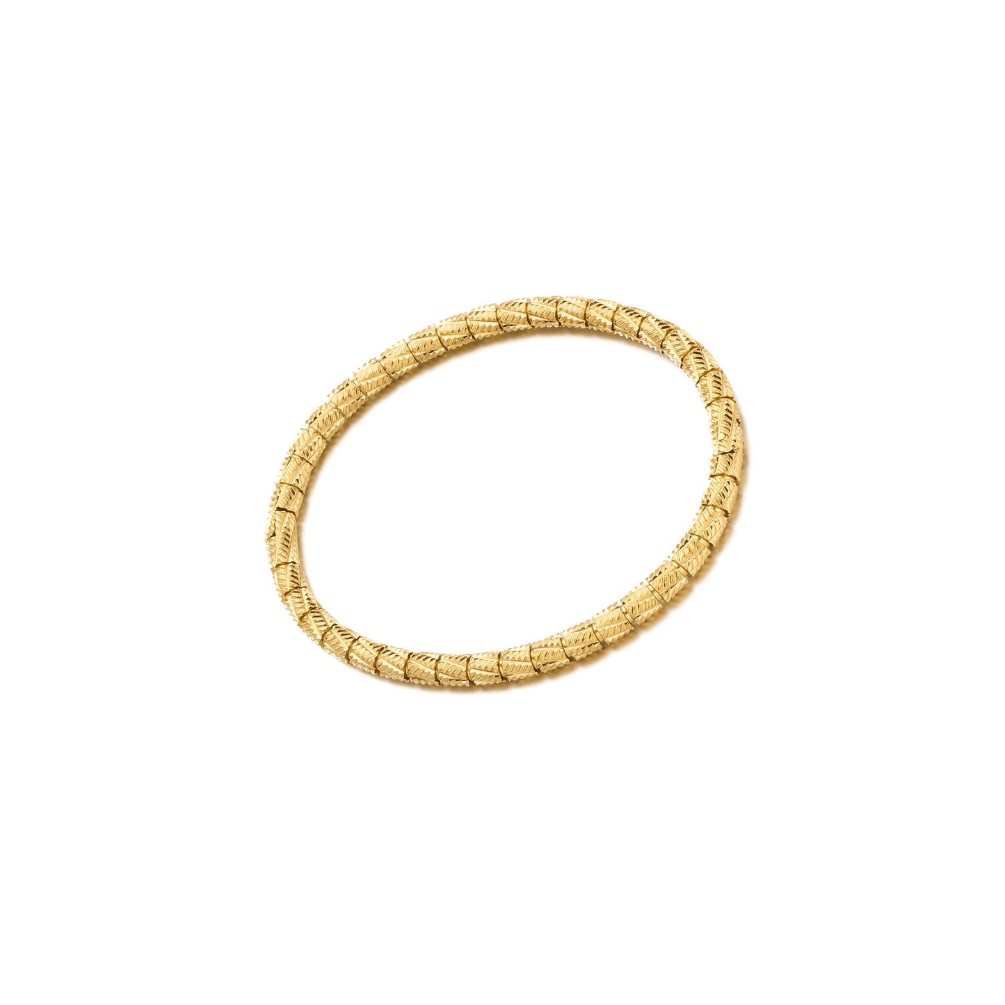 18K Gold Cylinder Bracelet