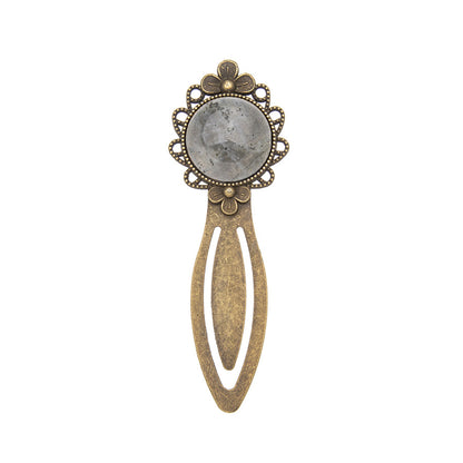 Crystal Retro Alloy Lace Bookmark Ruler