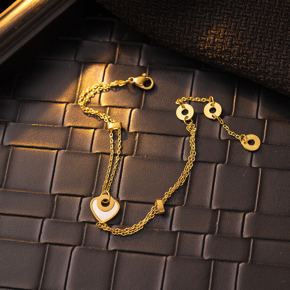 Women's 18K Gold-Plated Titanium Steel Love Bracelet