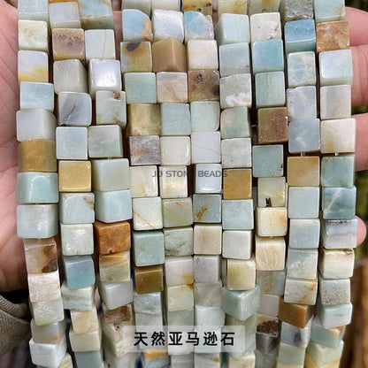 8Mm jade square crystal bracelet beads