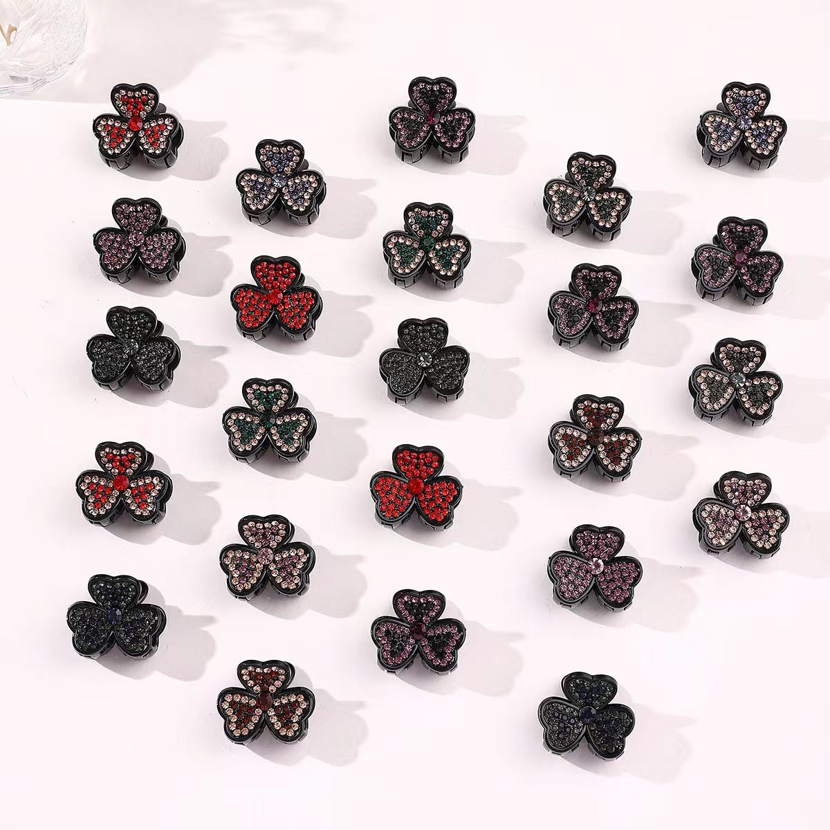 Korean High-End Claw Clip with Rhinestones Bow