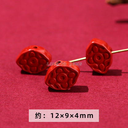 Emperor Sand Carving Accessories Lotus Pixiu Loose Beads