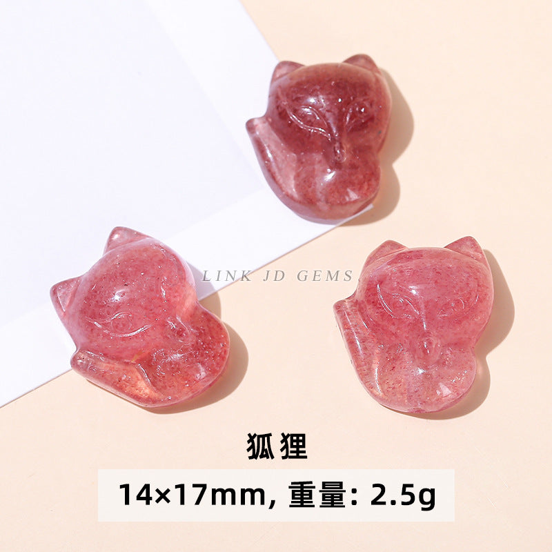 Fox Pixiu cat claw carving pendant