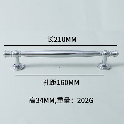 Brass silver door handle