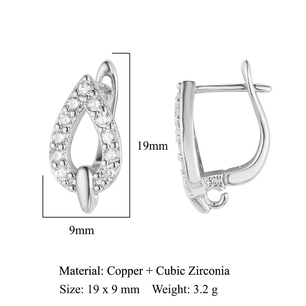 Round shell women's ear buckle
