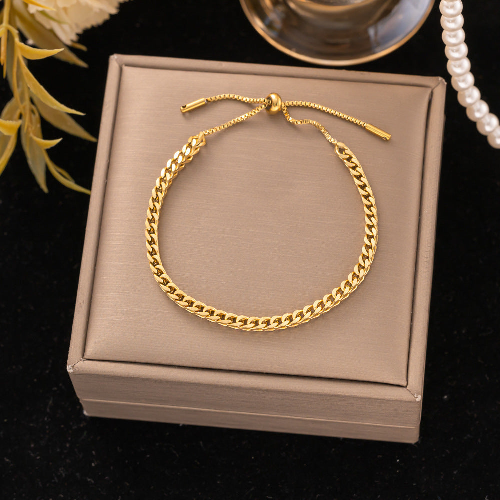 18K Gold Titanium Steel Bracelet