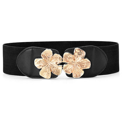 Belt women's decorative elastic waist seal width