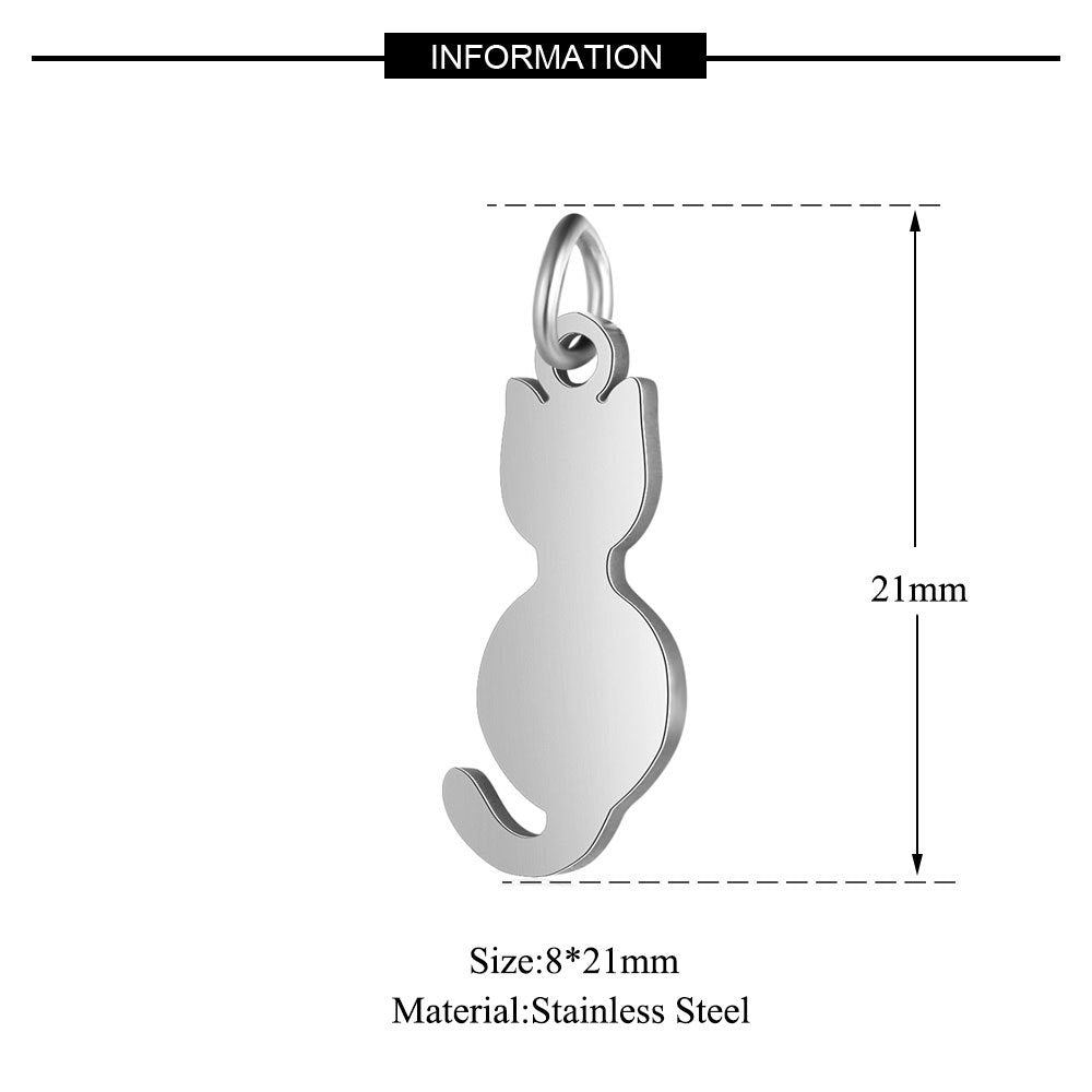 5 pcs/titanium steel jewelry connecting accessories pendant