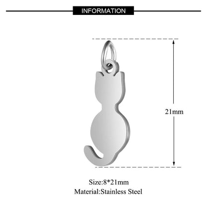 5 pcs/titanium steel jewelry connecting accessories pendant