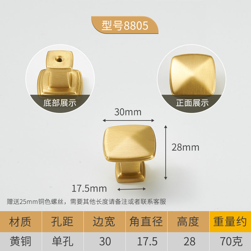 Hardware drawer single hole handle wholesale