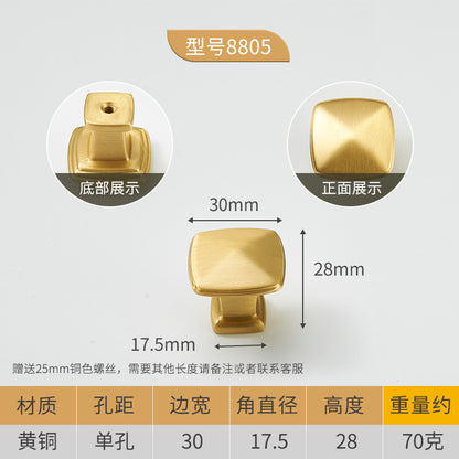 Hardware drawer single hole handle wholesale