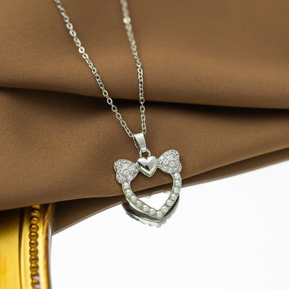 Fashion silver titanium steel necklace