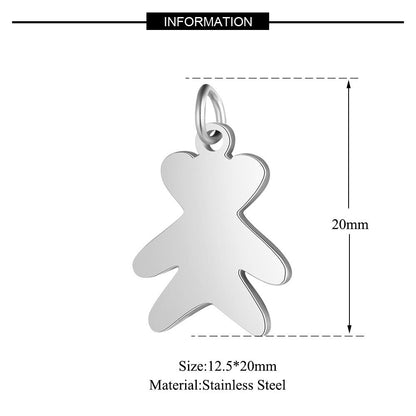 5 pcs/titanium steel jewelry connecting accessories pendant