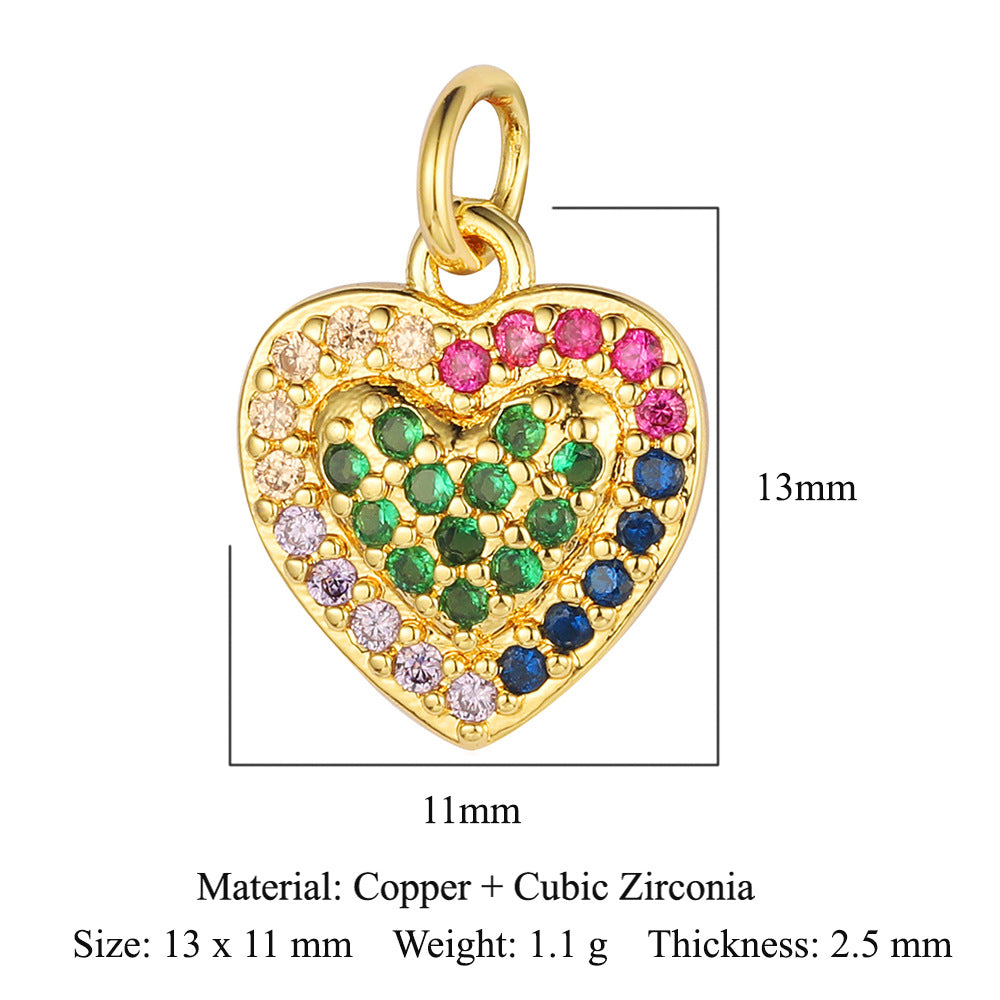 Virgin of the Cross Copper Zircon Pendant
