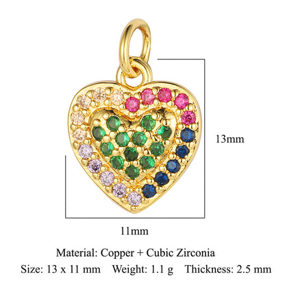 Virgin of the Cross Copper Zircon Pendant