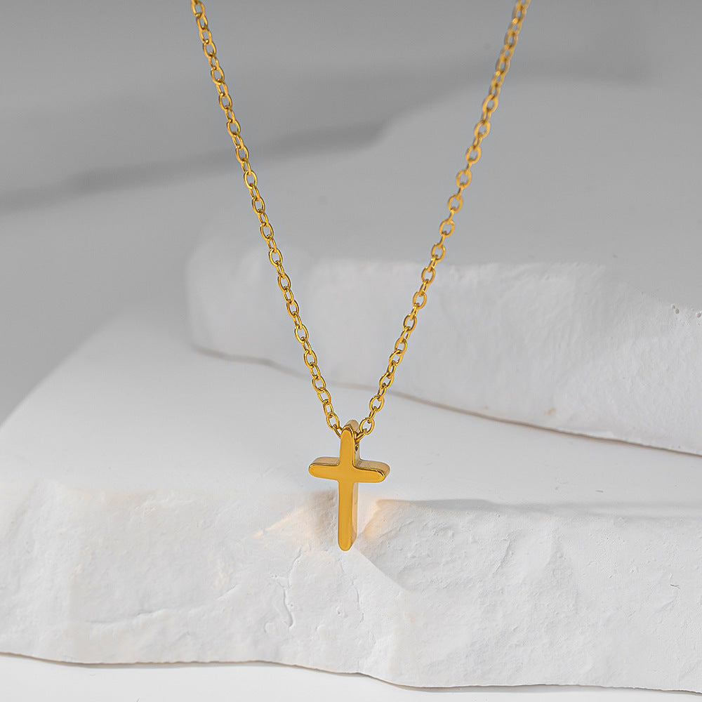 18k Gold Cross Necklace