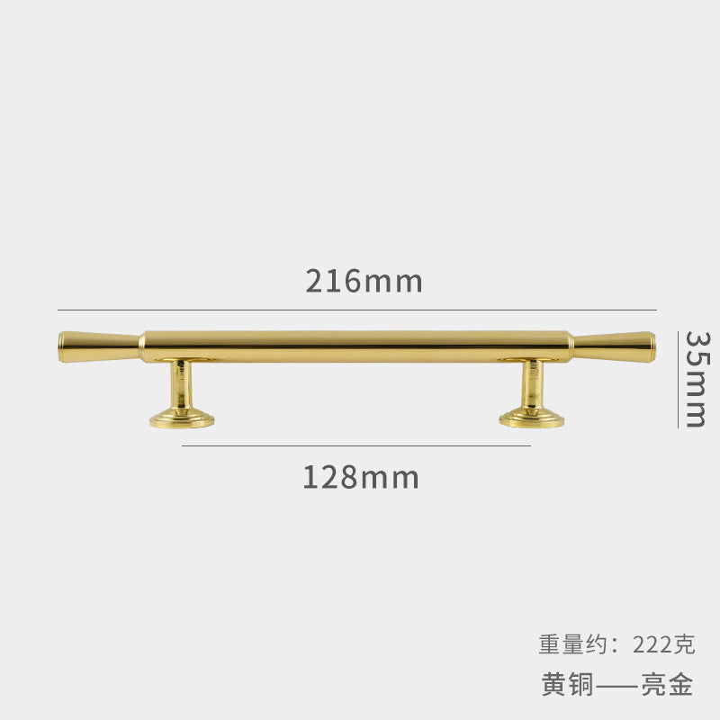 Electroplated French Gold Brass Handle
